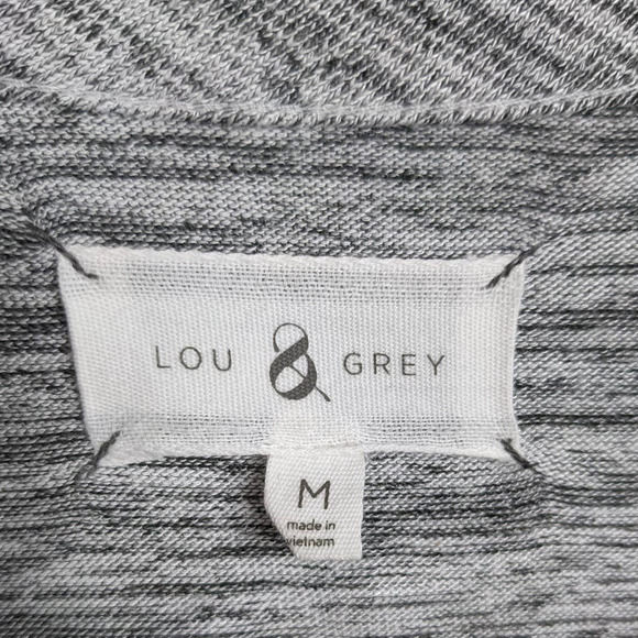 Lou & Grey Space Dye Maxi Dress Soft Knit Sleeveless Marled Summer  M - Picture 10 of 11